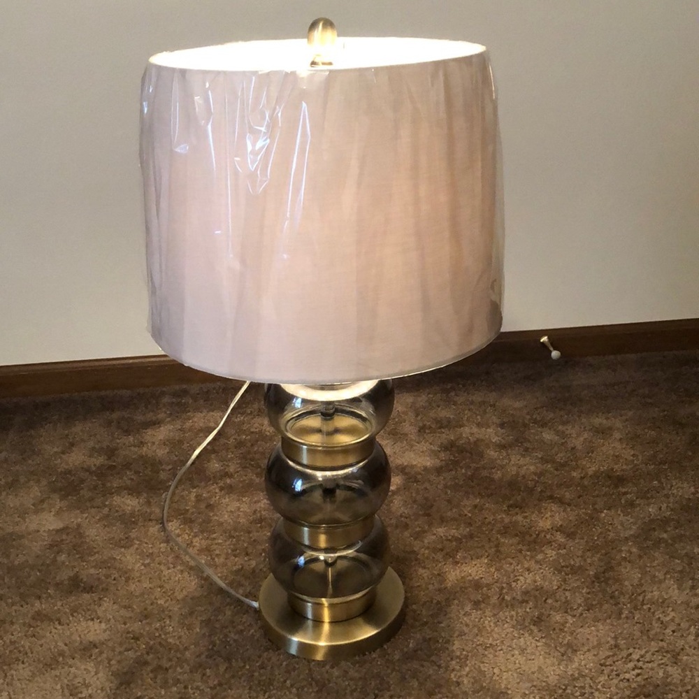 Gold Lamp with Shade